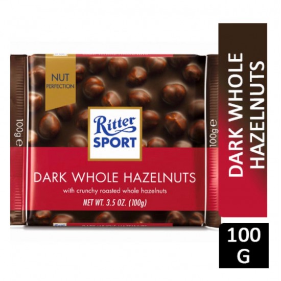 Ritter Sport Dark Whole Hazelnuts 100g - 4000417702005 - BAKKALIM UK