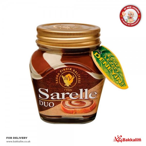 Sarelle 350 Gr Duo Hazelnut Sread With Milk And Cocoa 