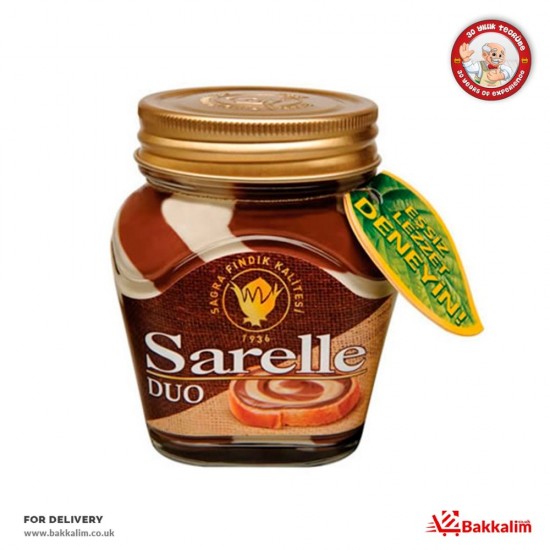Sarelle 350 Gr Duo Hazelnut Sread With Milk And Cocoa - 8690550914913 - BAKKALIM UK