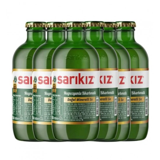 Sarikiz Sparkling Natural Water 250 Ml - 6637272515 - BAKKALIM UK