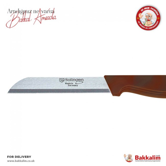 Solingen Brown Serrated Fruit And Vegs Knife Solingen Brown Serrated Fruit And Vegs Knife