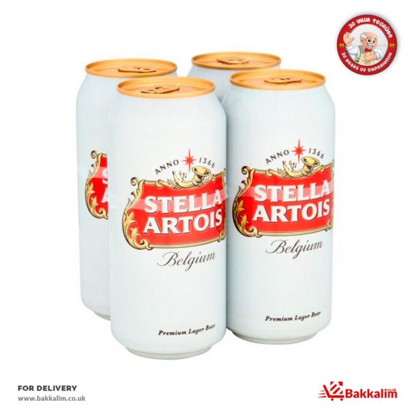Stella 440 Ml  4 Pack  Artois Belgium Premium Lager Beer