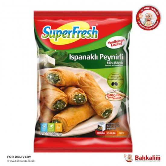 SuperFresh Mini Rolls With Spinach And Cheese - 8690612502997 - BAKKALIM UK