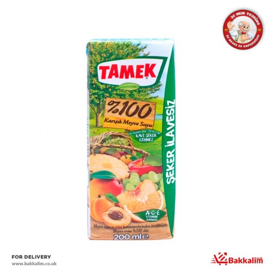 Tamek 200 Ml Mix Fruit Juice - 8690575865214 - BAKKALIM UK