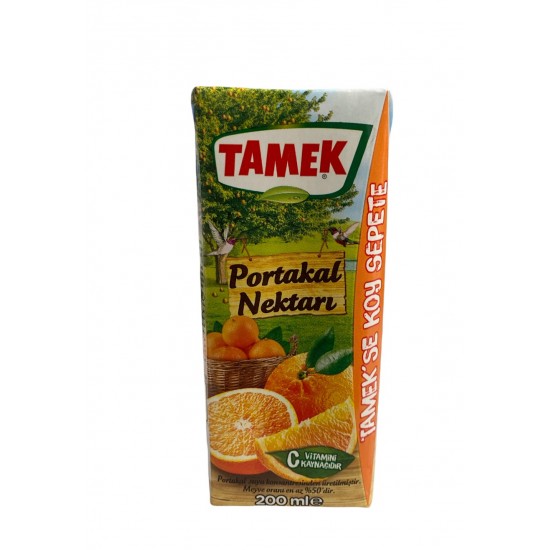 Tamek Orange Juice 200 Ml - 86903301 - BAKKALIM UK