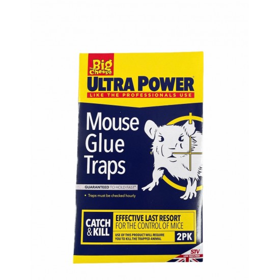 The Big Cheese Mouse Glue Traps 2 Pack - 5036200121820 - BAKKALIM UK
