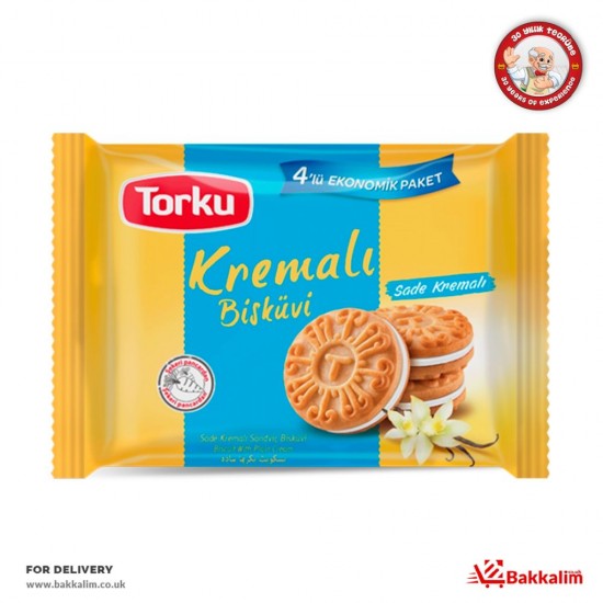 Torku 244 Gr 4 Adet Sade Kremalı Sandviç Bisküvi - 8690120048017 - BAKKALIM UK