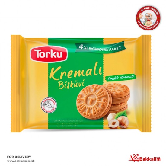 Torku 244 Gr 4 Pcs Biscuits With Hazelnut Cream 
