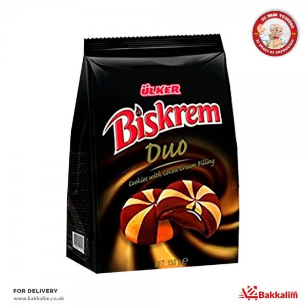 Ulker 150 Gr Biskrem Duo Cookies With Cocoa Cream Filling 