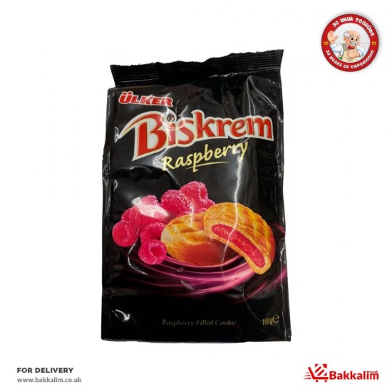 Ulker 160 Gr Biskrem Raspberry Filled Cookie - 5941664008818 - BAKKALIM UK