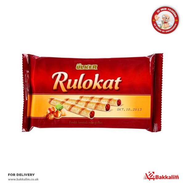 Ulker 42 Gr Rulokat Filled With Hazelnut Cream 