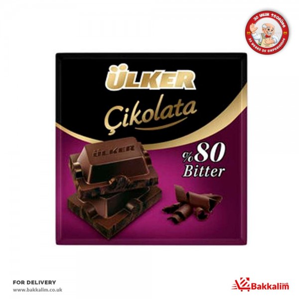 Ulker 60 Gr  % 80 Bitter Dark Chocolate 
