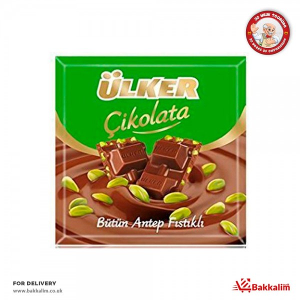 Ulker 80 Gr Full Milk Chocolate With Pistachio