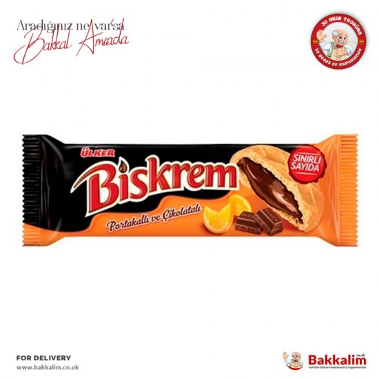 Ulker Biskrem 90 Gr Orange And Chocolate With Biscuit - 8690504114604 - BAKKALIM UK