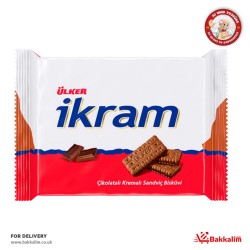 Ulker Ikram 336 Gr 4 Packs Sandwich Biscuits With Milk Chocolate Cream