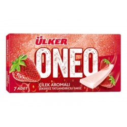 Ulker Oneo Strawberry Chewing Gum Sugar Free 14g