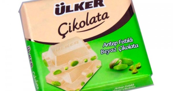 Ulker White Chocolate With Pistachio 65 G Ülker 8690504142713