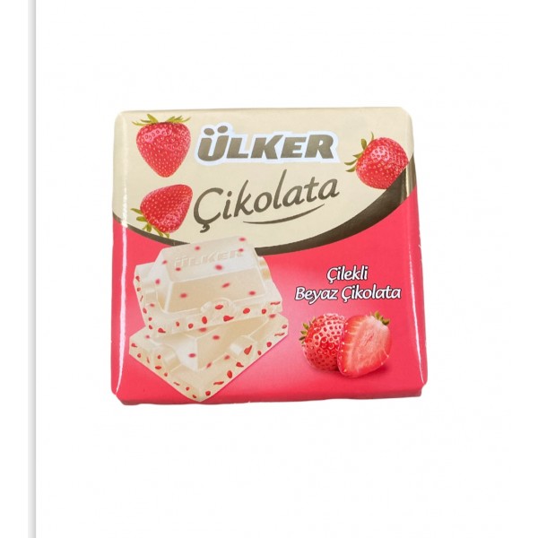 Ulker White Chocolate With Strawberry 60g
