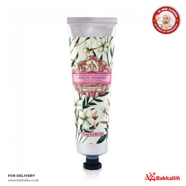 White 130 Ml Jasmine Body Cream, BAKKALIM UK White 130 Ml Jasmine Body Cream