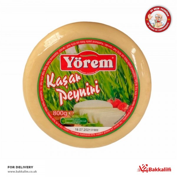 Yorem 800 Gr Kashkaval Pasta Filata Cheese 