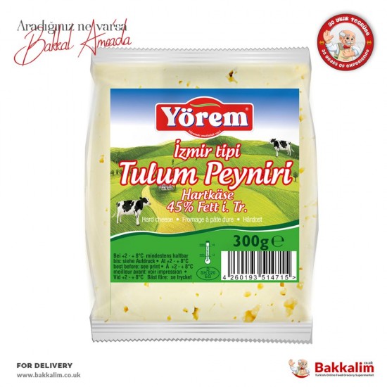 Yörem İzmir Tulum Peyniri 300 Gr - 4260193514715 - BAKKALIM UK