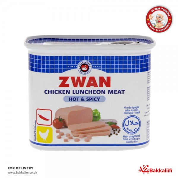 Zwan 340 Gr Chicken Luncheon Meat Hot And Spicy 