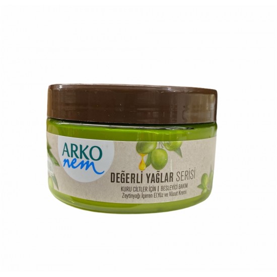 Arko 250ml Olive Oil Hand And Face Cream - 8690506492083 - BAKKALIM UK