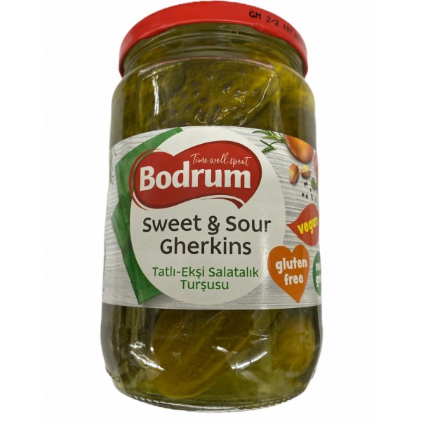 Bodrum Sweet - Sour Gherkins 680g