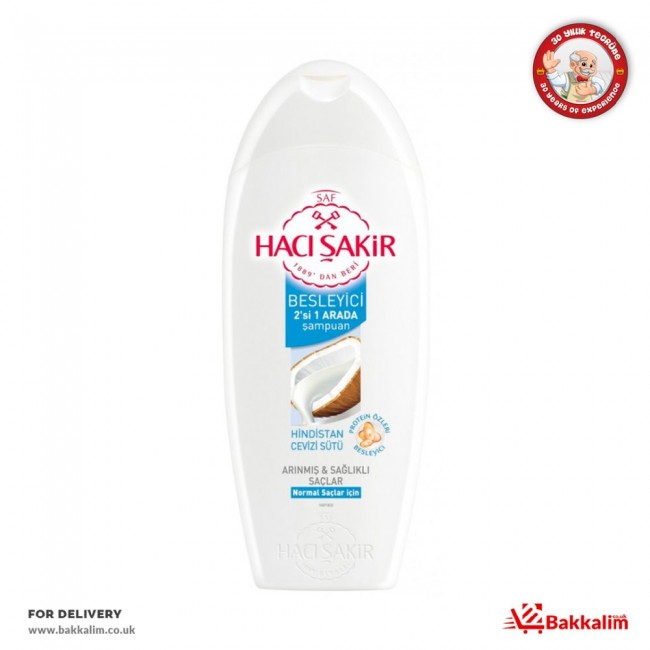 Hacı Şakir 500 Ml Coconut Milk 2 In 1 Shampoo For Normal Hair